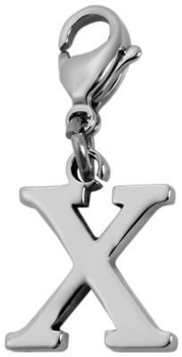 AKZENT Accent Unisex Hanger Edita Akzent bedelhanger van roestvrij staal, letters, zilverkleurig