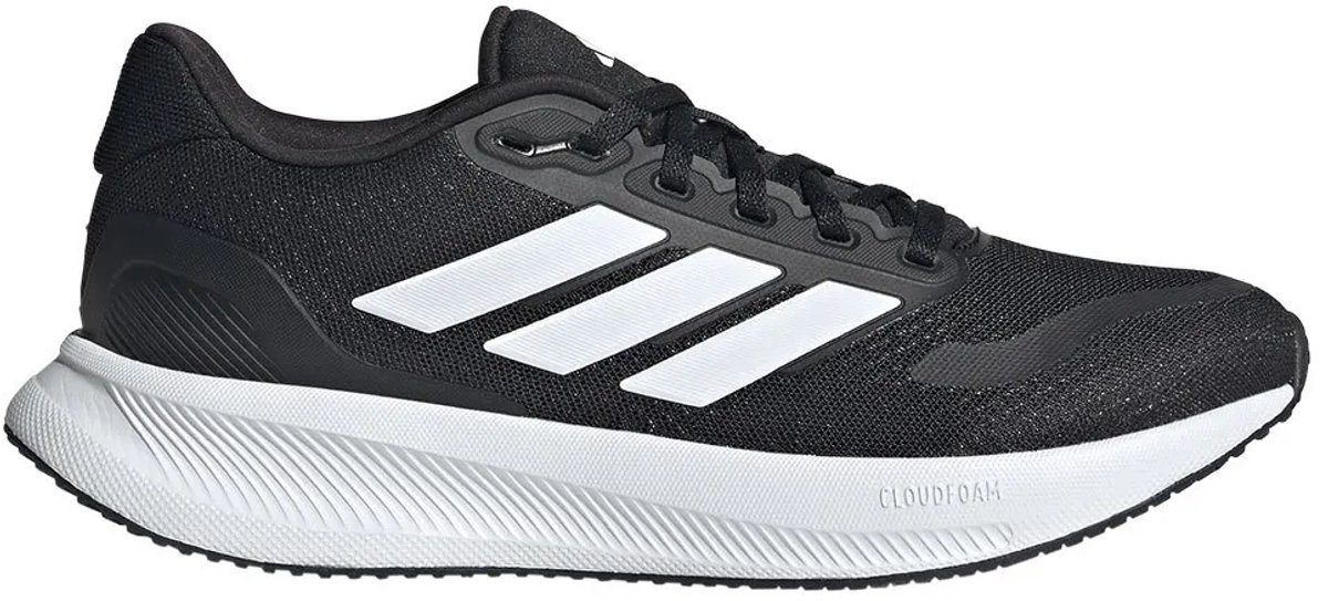 Adidas Runfalcon 5 Brede Hardloopschoenen 2/3 Vrouw Zwart