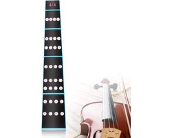Vinger Gids voor Viool - 4/4 Viool Noten Sticker - Viool Sleutel Sticker Vingerbord Marker voor Beginners