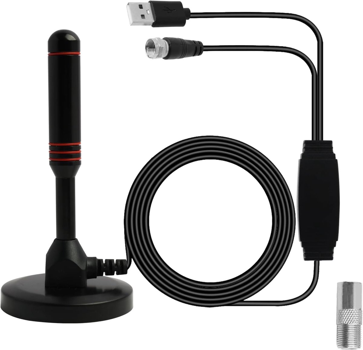 Krachtige binnen-tv-antenne voor ontvangst van digitale zenders