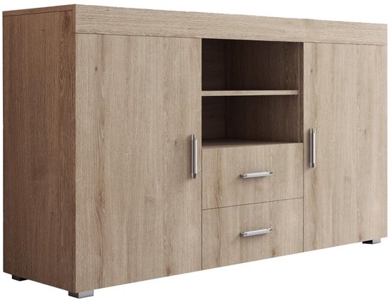 ROOM99 Aura Schuifgordijn met zilveren ringen, 140 x 240 cm, breedte x hoogte, modern, voor woonkamer, slaapkamer, zwart, 1 stuks