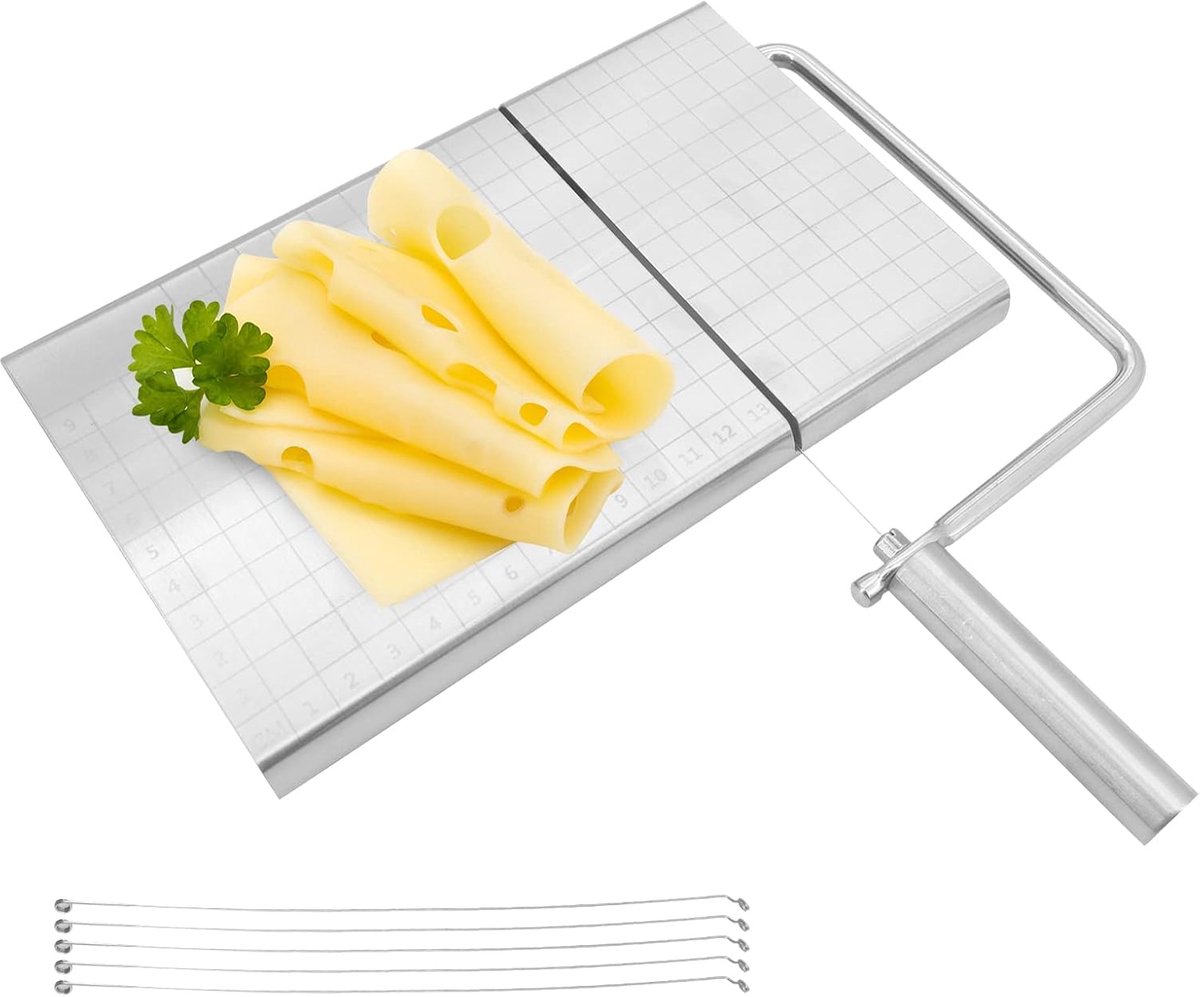 Stainless Steel Cheese Cutter - Cheese Cutter Voor Zachte En Half-Harde Kaas - Boter - Worst