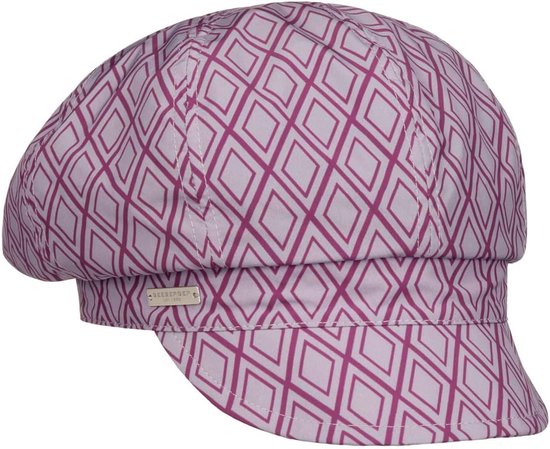 Seeberger Azalee Newsboy Pet Dames - katoenen cap ballon zomer met klep voering voor Lente/Zomer - One Size donkerblauw
