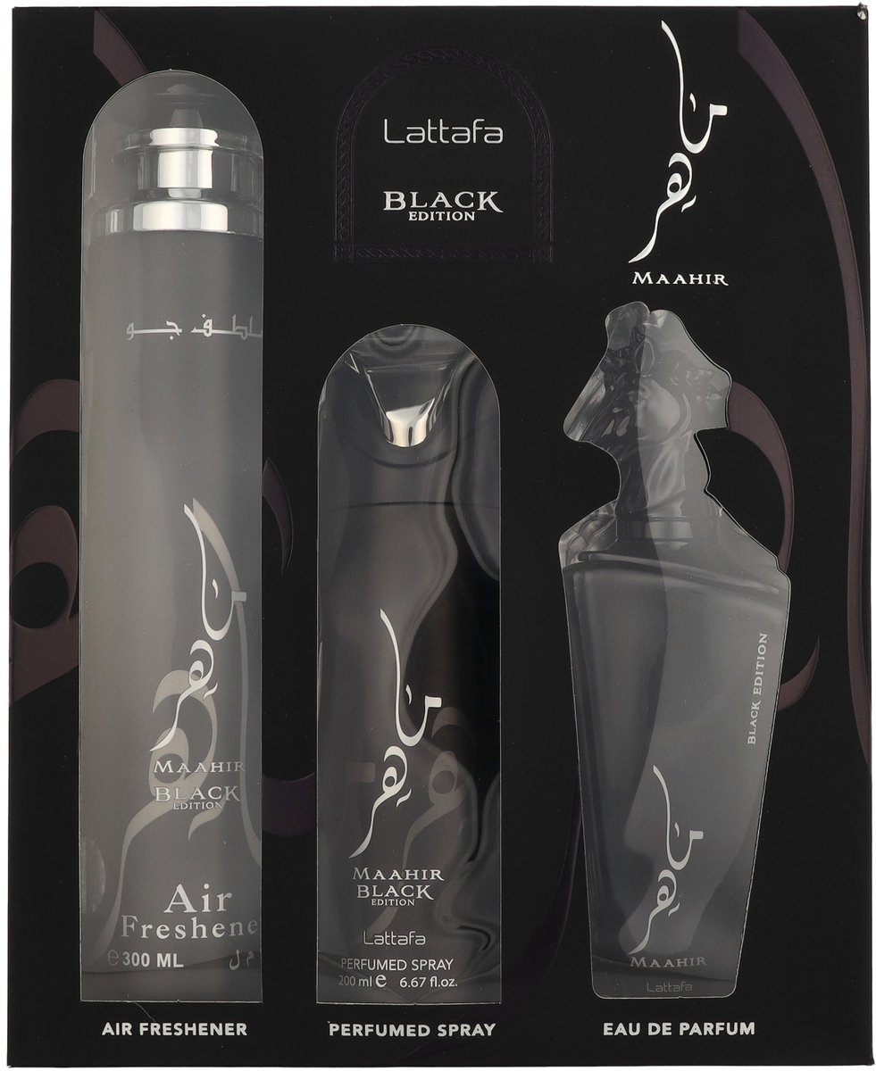 Lattafa Maahir Black Edition Giftset