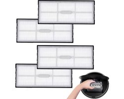 4-delige filteraccessoireset Geschikt voor Roborock S8/S8+/S8 Pro Ultra/S7/S7 Maxv/S7 Maxv Ultra/S7 Max Ultra/S7 Pro Ultra, filteraccessoireset voor robotstofzuigers, HEPA-filter G20 vervangingsonderdelen, geschikt voor robotstofzuigers.