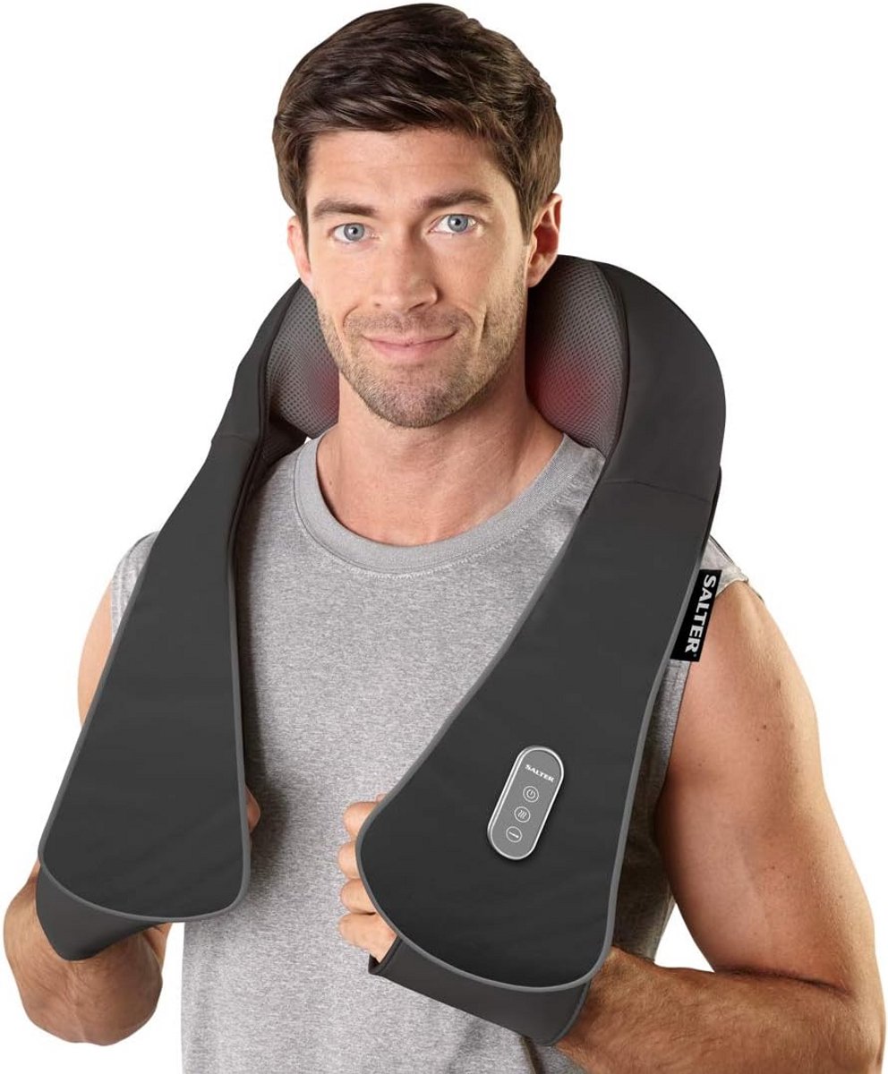 Elektrische Shiatsu Nek- en Schoudermassager met Warmtefunctie voor Diepe Spierontspanning