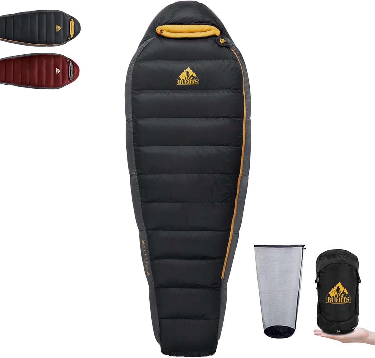Lichte Dons Slaapzak - Compact en Warm voor Kamperen en Backpacking tot -25°C