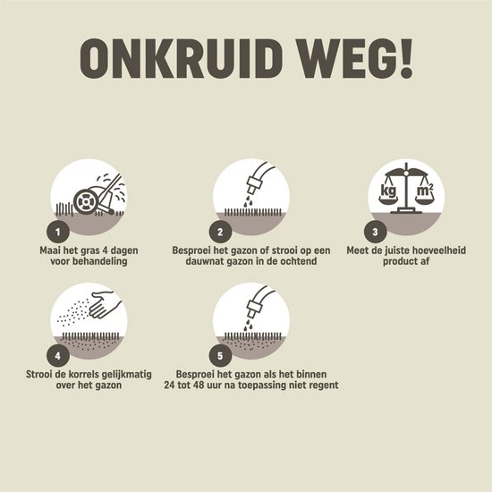 Pokon Mos en Onkruid Weg! - 2,75kg - Onkruidverdelger - Geschikt voor 50m² - Zowel mos- en onkruidbestrijder - Anti mos gazon van Merkloos	 — afbeelding 5
