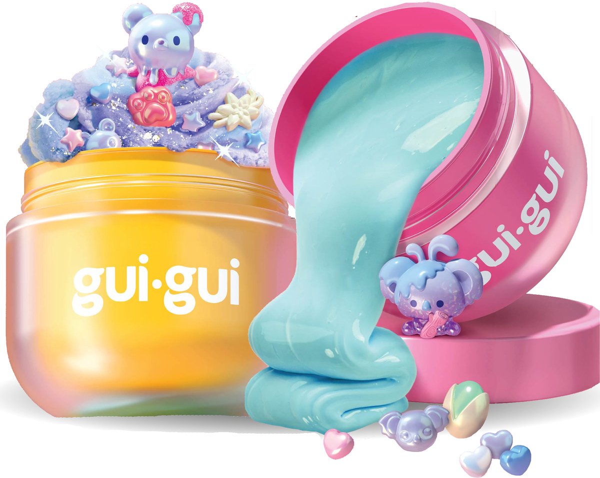 Gui Gui Slijm - Shimmer Deluxe Duo pack - Maak je eigen sprankelende geurende slime — cadeau in Spellen & Speelgoed - foto 8