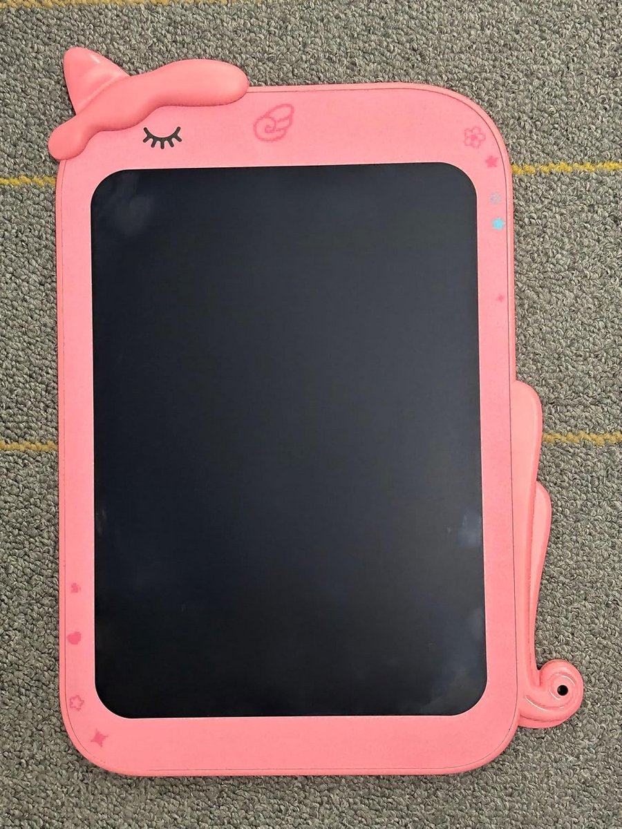 Image of 10 Inch LCD Tekentablet voor Kinderen - Magisch Schrijfbord met Wisknop en Oogbescherming