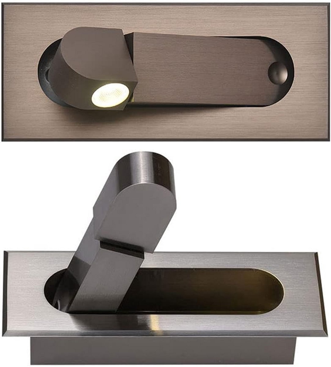 Inbouw LED Spot - Draaibare Leeslamp voor Bed en Wand - 3W Dimtone