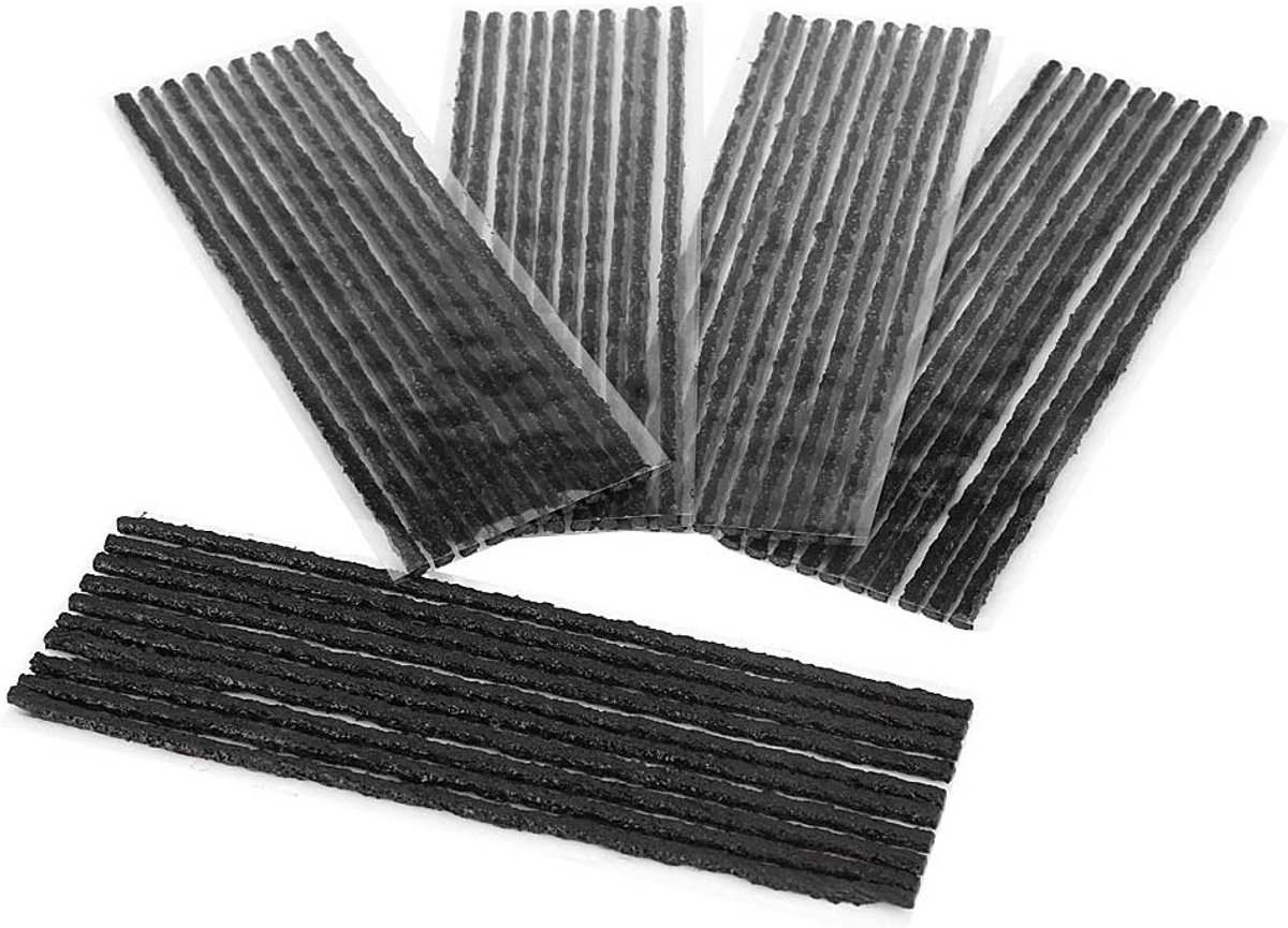 50 Stuks Rubberen Bandsen Reparatie Strips voor Tubeless Banden Auto Motorfiets 200x3.5mm