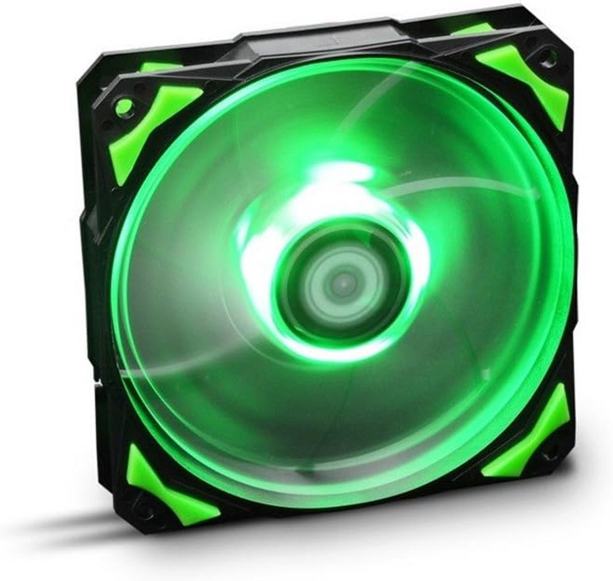 120mm PC Ventilator met Heldere Groene LED Verlichting en Stille Werking
