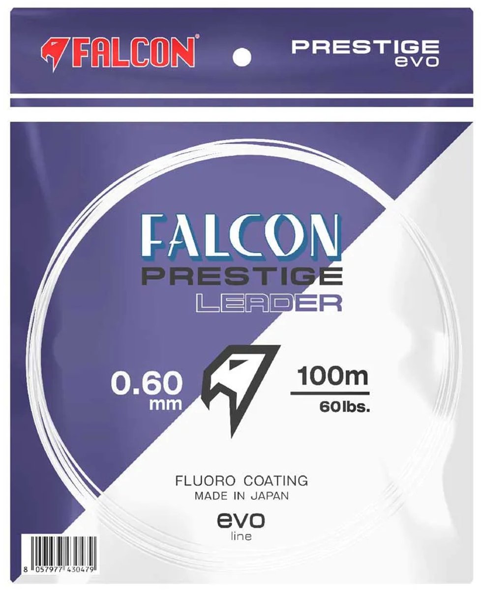 Falcon Prestige Evo Leader 100 M Flurocarbon Transparant 0.600 mm