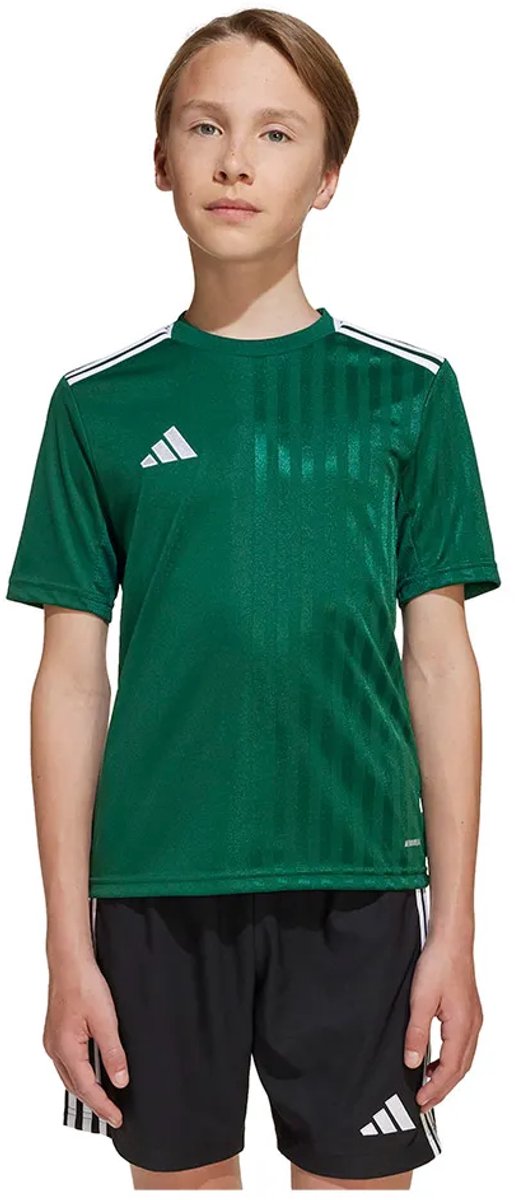 Adidas Campeon 25 T-shirt Met Korte Mouwen Groen 5-6 Years Jongens,Meisjes
