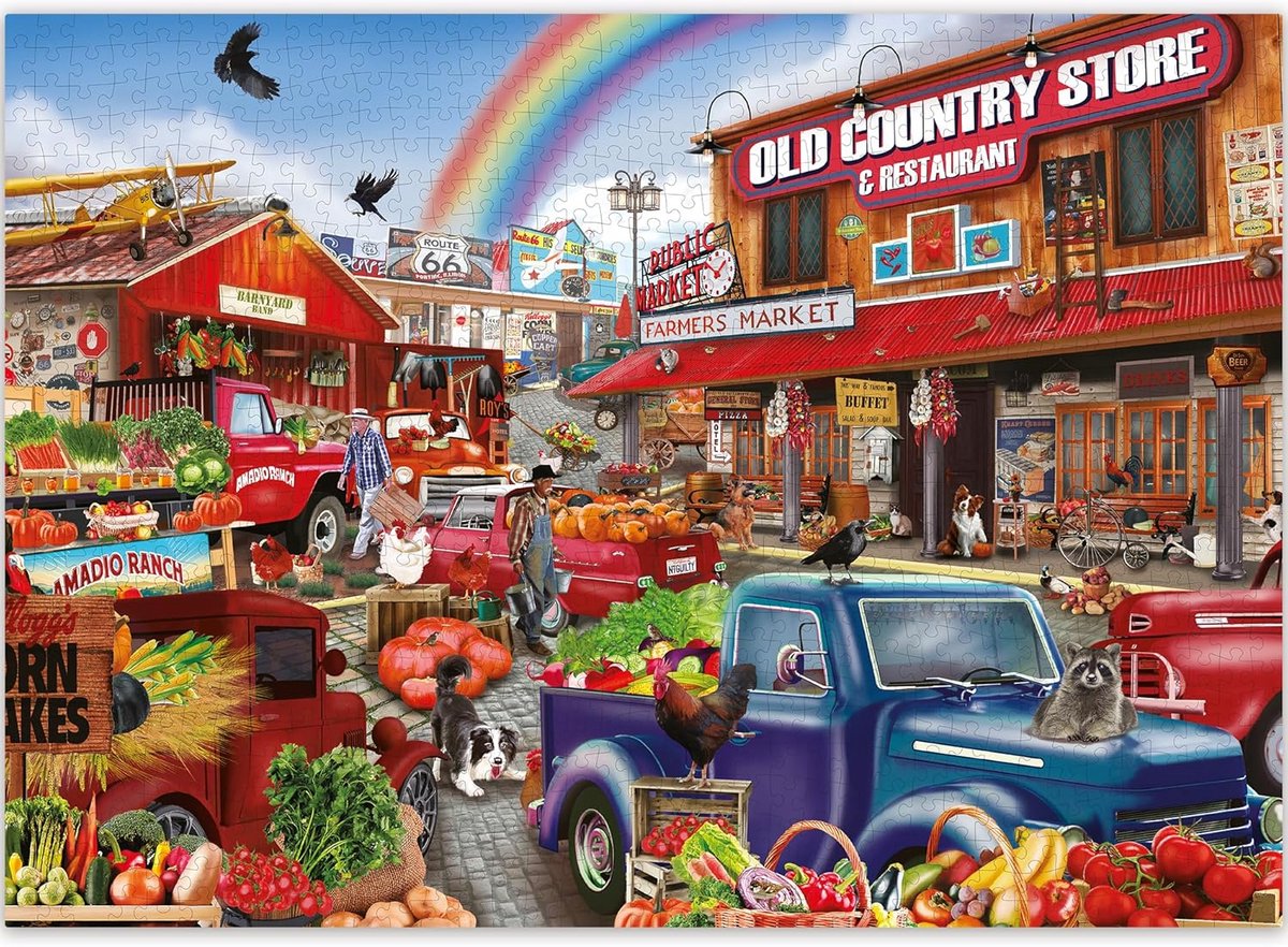 Puzzel 1000 Stukjes Kleurrijk - Uitdagend Legpuzzel voor Volwassenen en Kinderen Vanaf 8 Jaar
