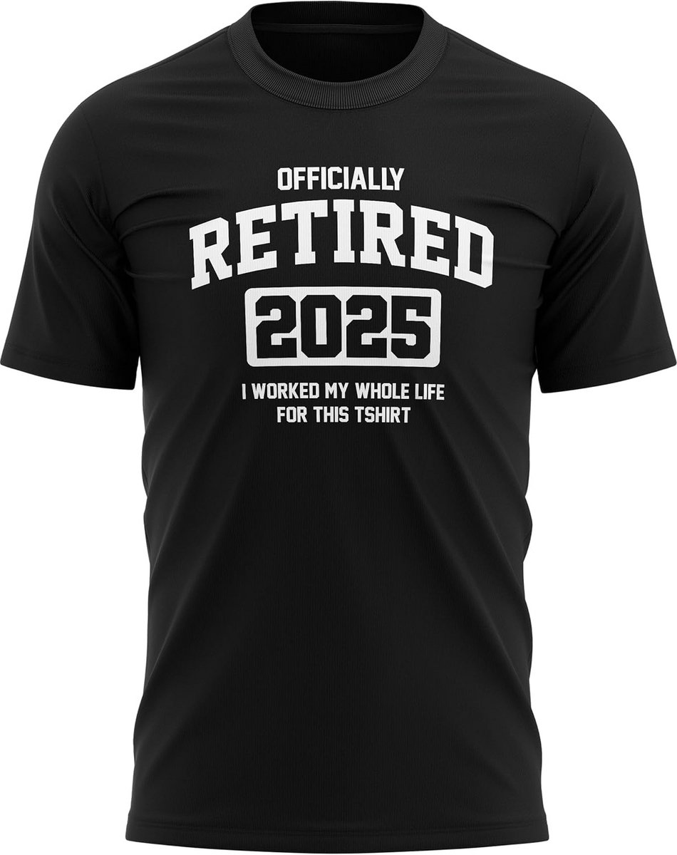 Grappig Pensioen T-Shirt 2024 voor Heren - Cadeau voor Gepensioneerde Vader of Opa