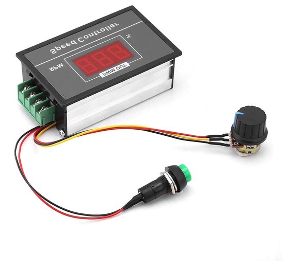 PWM Motor Speed Controller Traploos Snelheidsregelaar DC6-60V met Digitale Display Elektronische Gouverneur