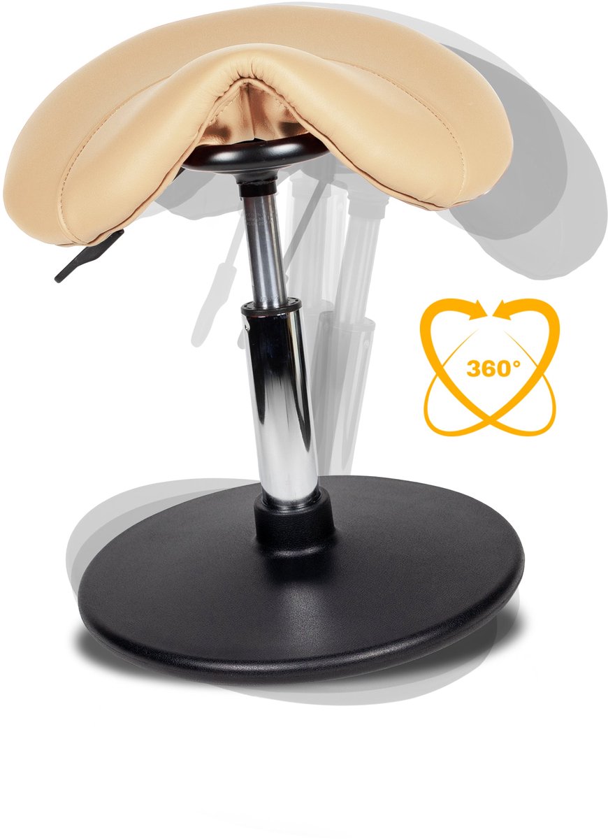 Ergonomische Balanskruk Beige Laag (40-57cm)