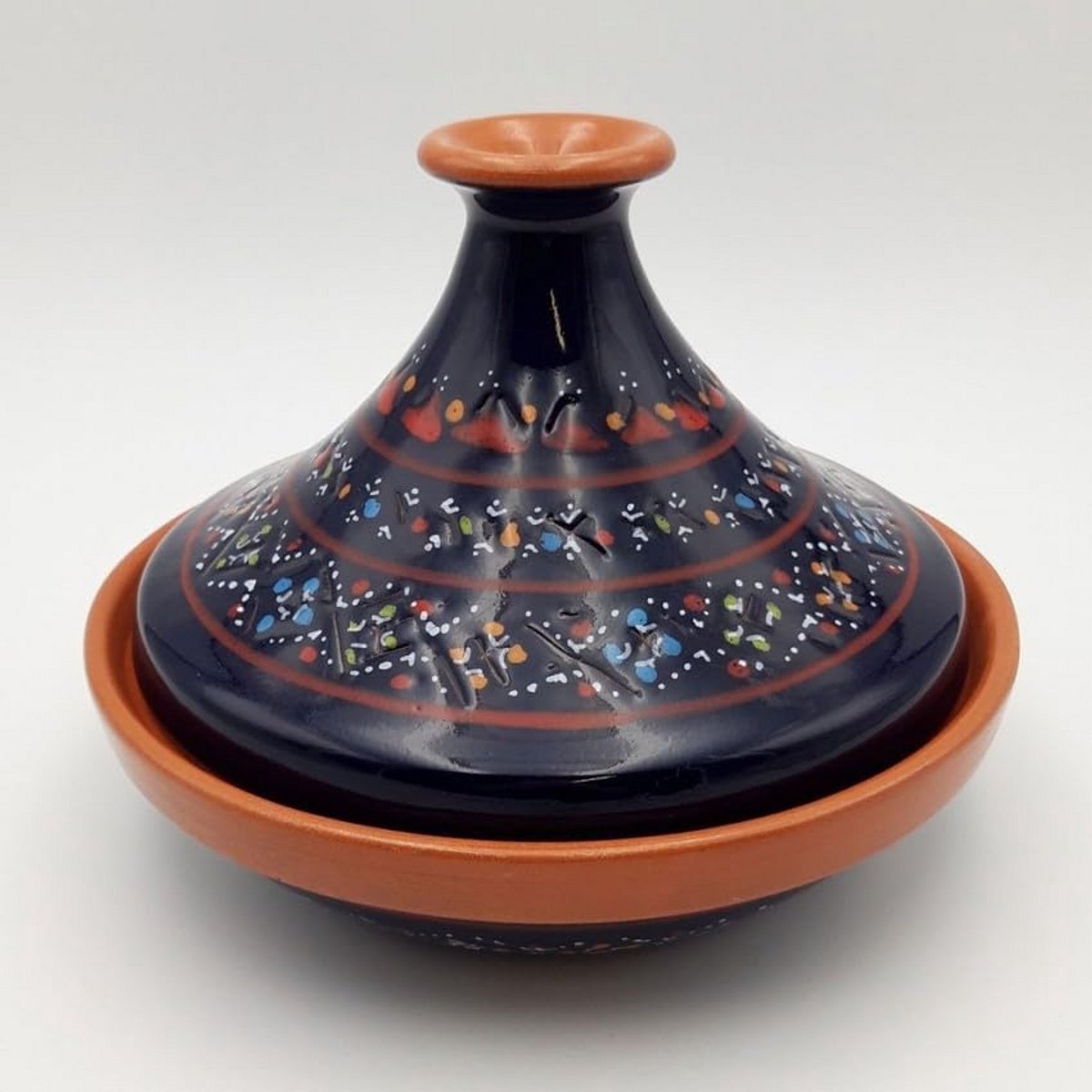 Kleine Kleien Baktajine - 22 cm - Nachtblauw