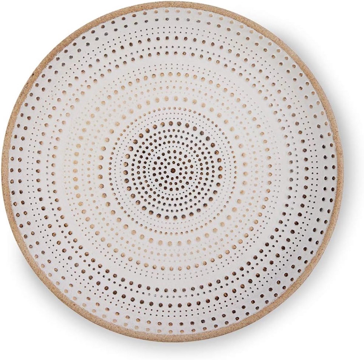 Famanu - Decoratief oosters dienblad van hout 28x28 cm, moderne fruitschaal wit