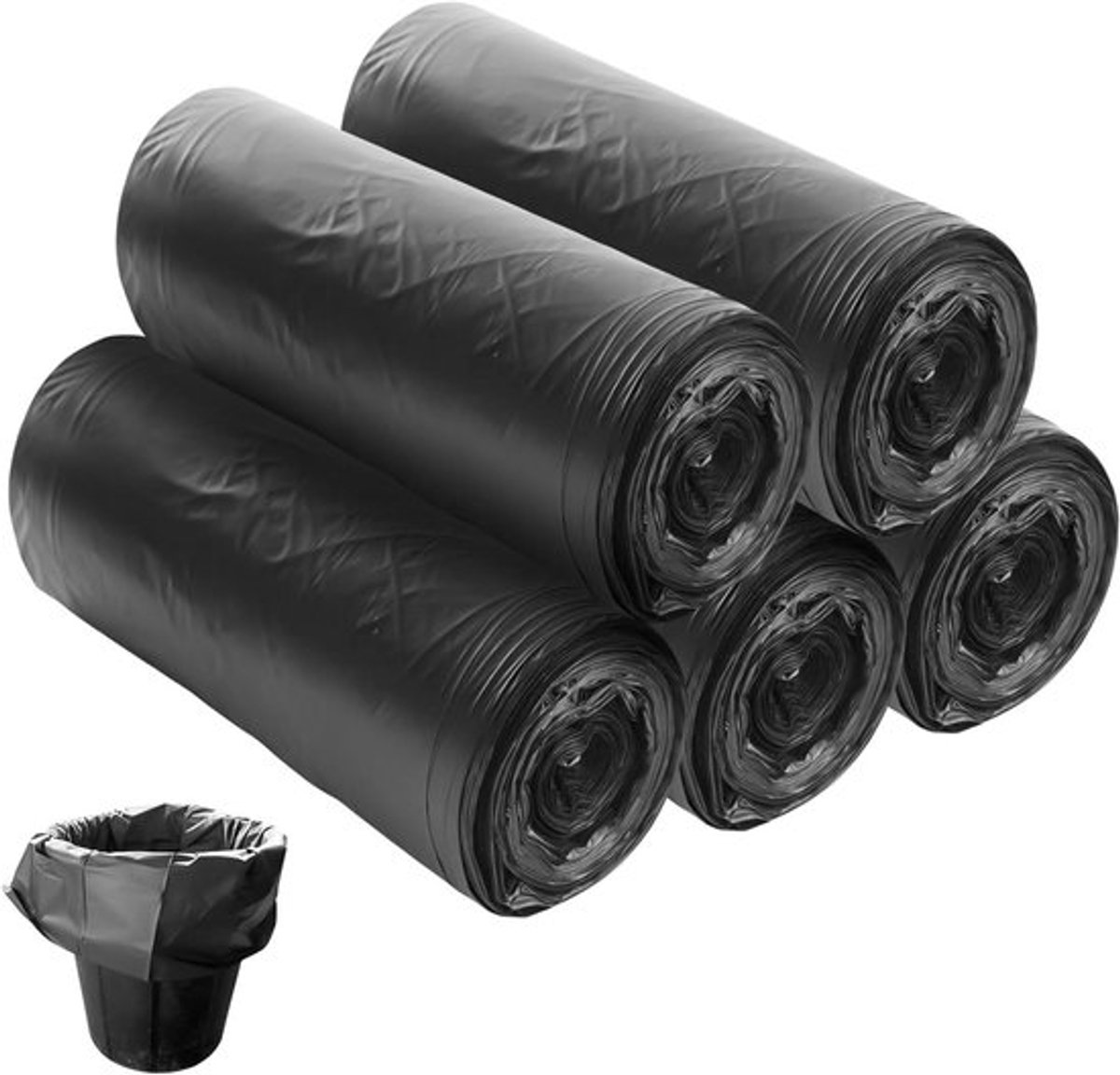 Toiletzakken Zwart 15L - 100 Stuks | Biologisch Afbreekbaar, Waterdicht, Extra Dik | Voor Camping, Wandelen, Reizen | Biologische Vuilniszakken | Mobiele Toiletten