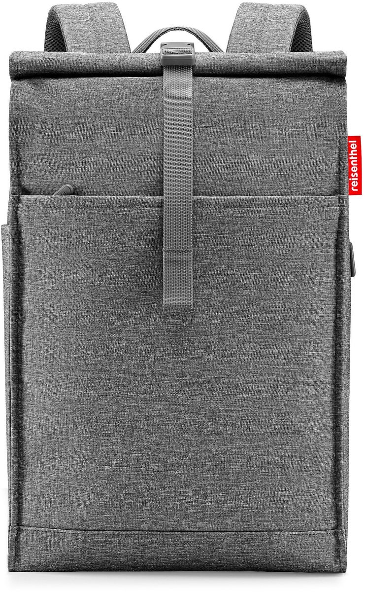 Reisenthel Urban Rolltop Rugzak - Laptopvak - 16L - Twist Silver Grijs