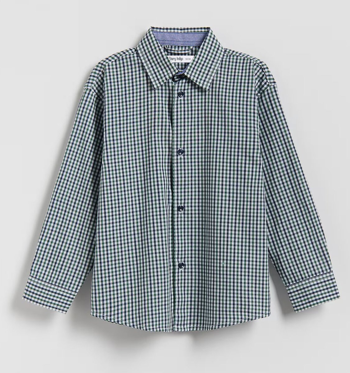 Starry Indigo - Jongens / Kinderen Overhemd - Shirt - Lange mouw