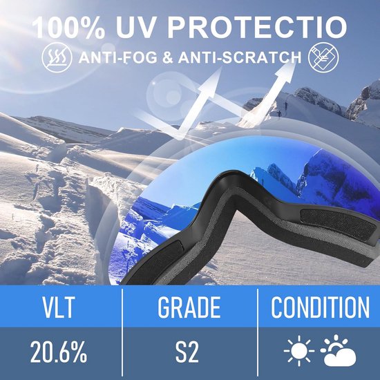 Masque De Plongée Libre Anti-UV - Lunettes De Natation étanches, Anti-buée, Pour Femmes Et Adultes - 2