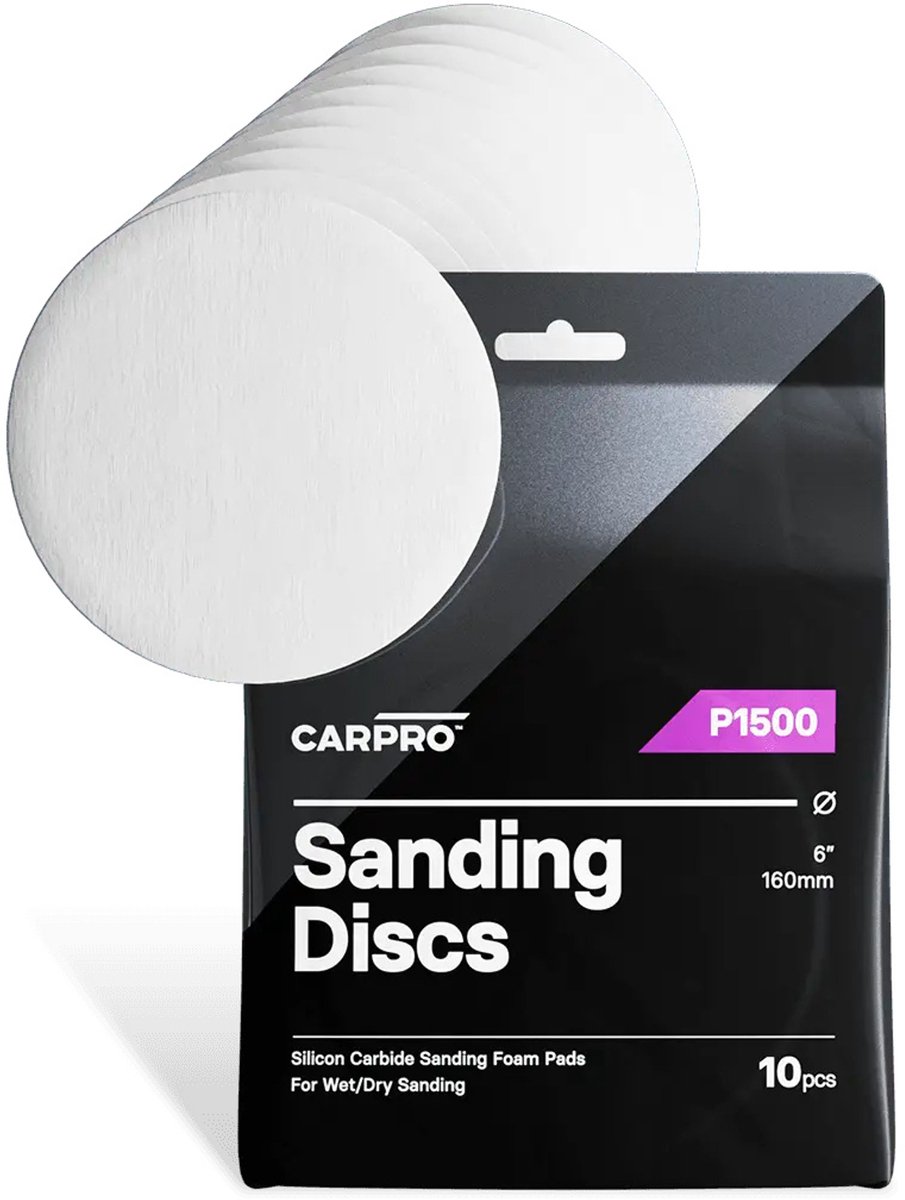 CarPro SiC P1500 Sanding Discs 150mm - 10 stuks