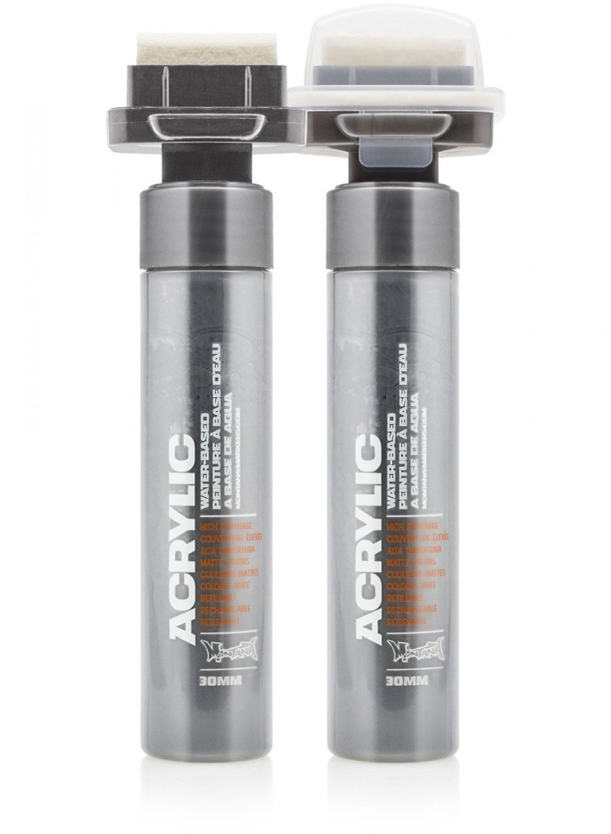 Montana ACRYLIC Marker 30mm Outline Silver