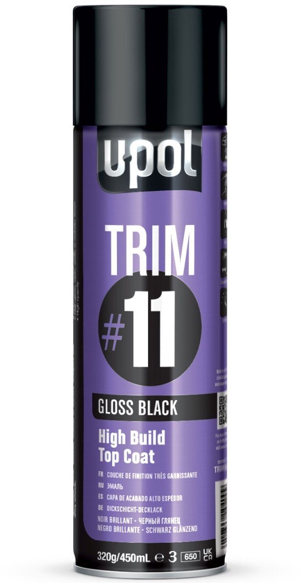 U-POL #11 Hoogglans Zwart spuitbus 450ml