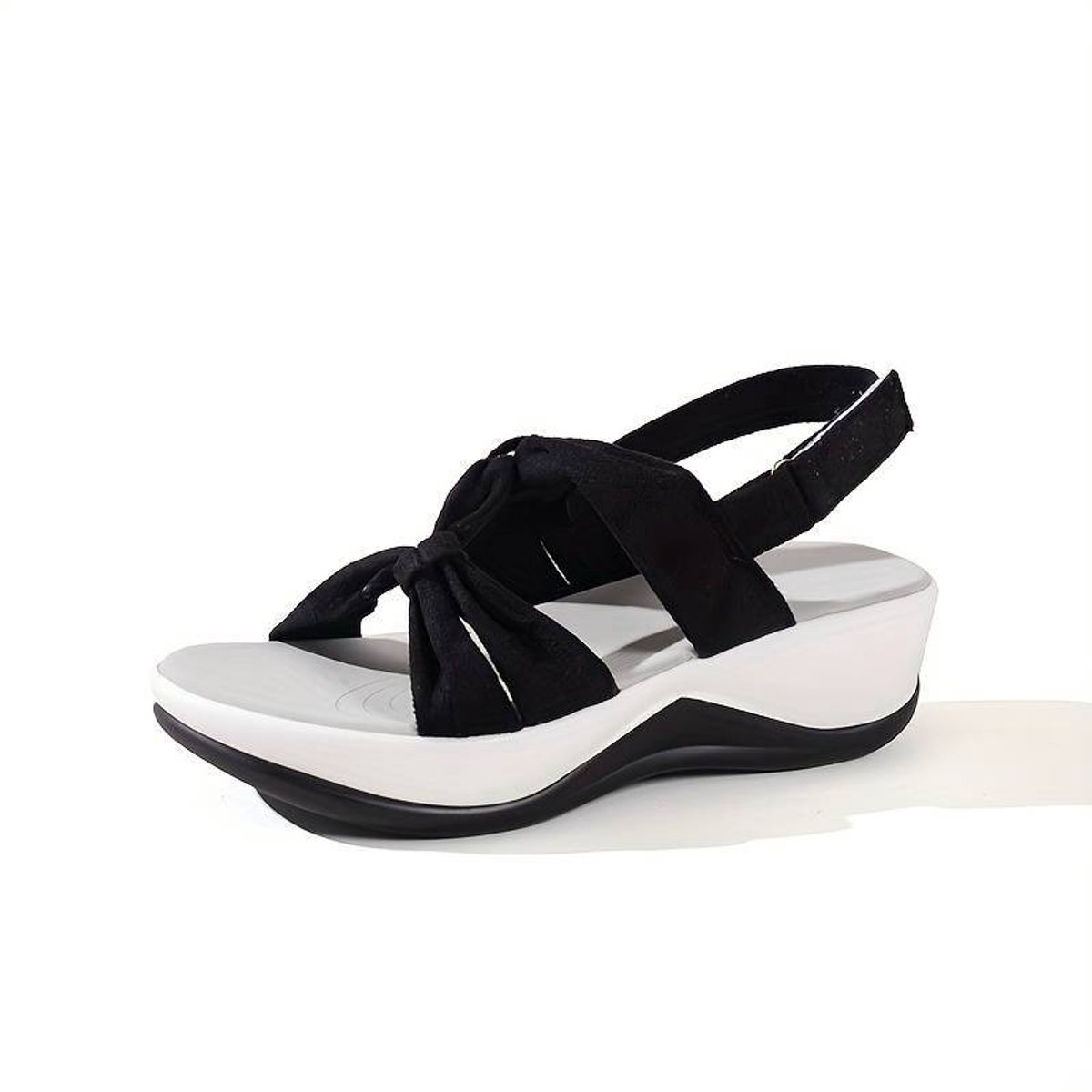 Vivva - Dames Sandalen - Zwart - Voetboogondersteuning - Klittenband - Verstelbaar - Orthopedisch - Maat 37/38 - AMALFI