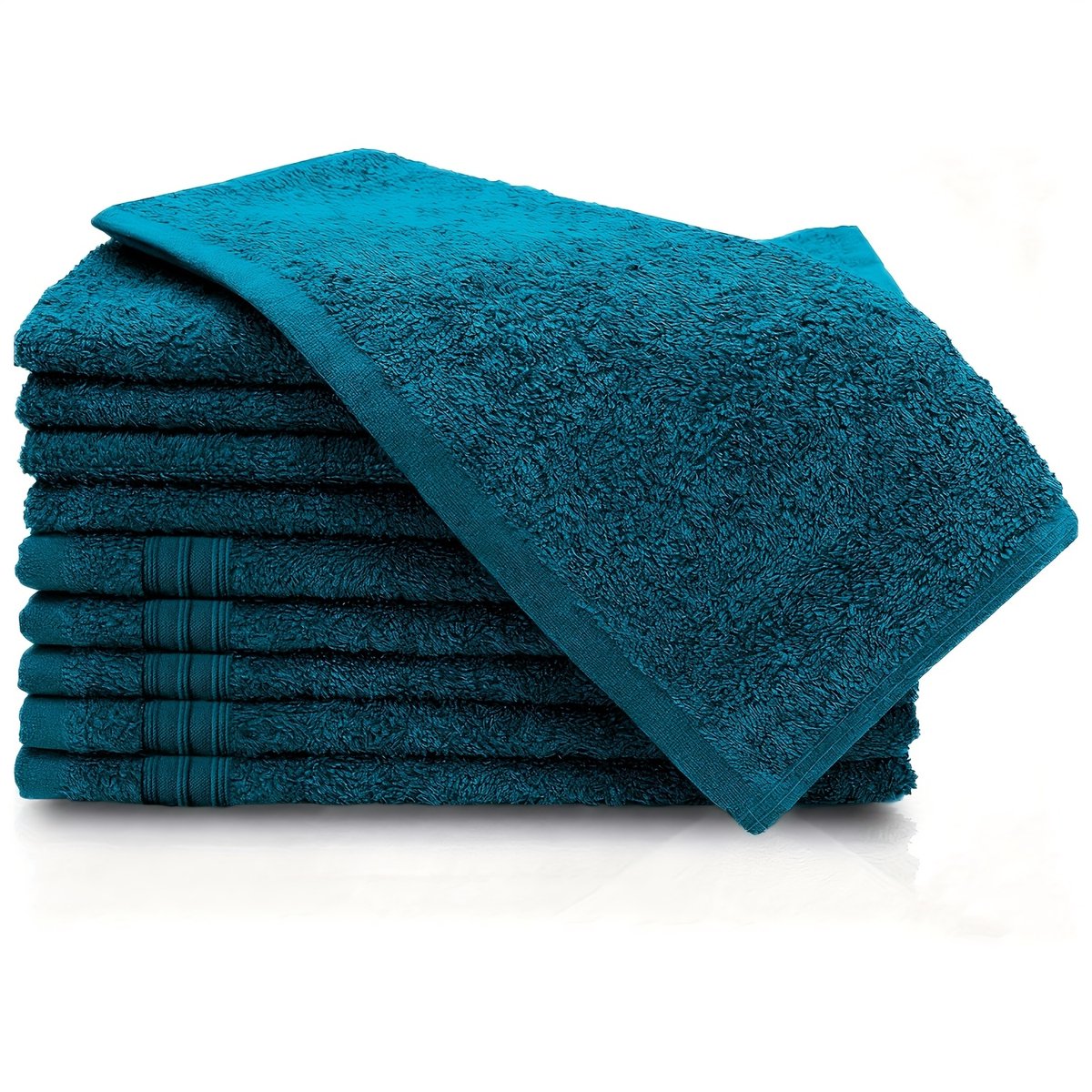Handdoeken set-10 stuks-30x50cm- Ademend Katoenen Handdoeken- Zacht, Snel Droog & Makkelijk te Wassen- Huidvriendelijk & Pluisvrij-(Petrolblouw).