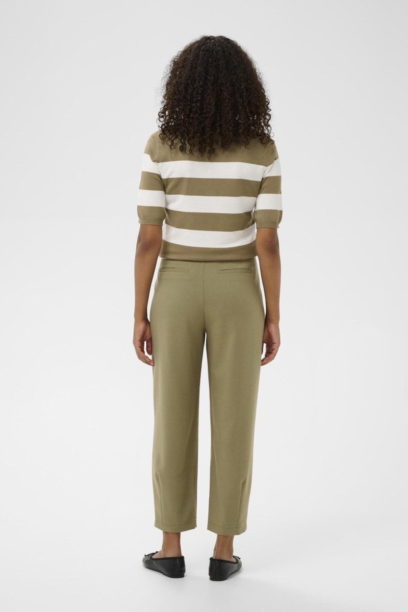 Broek MERLE CROPPED KAFFE DUSKY GREEN 170517