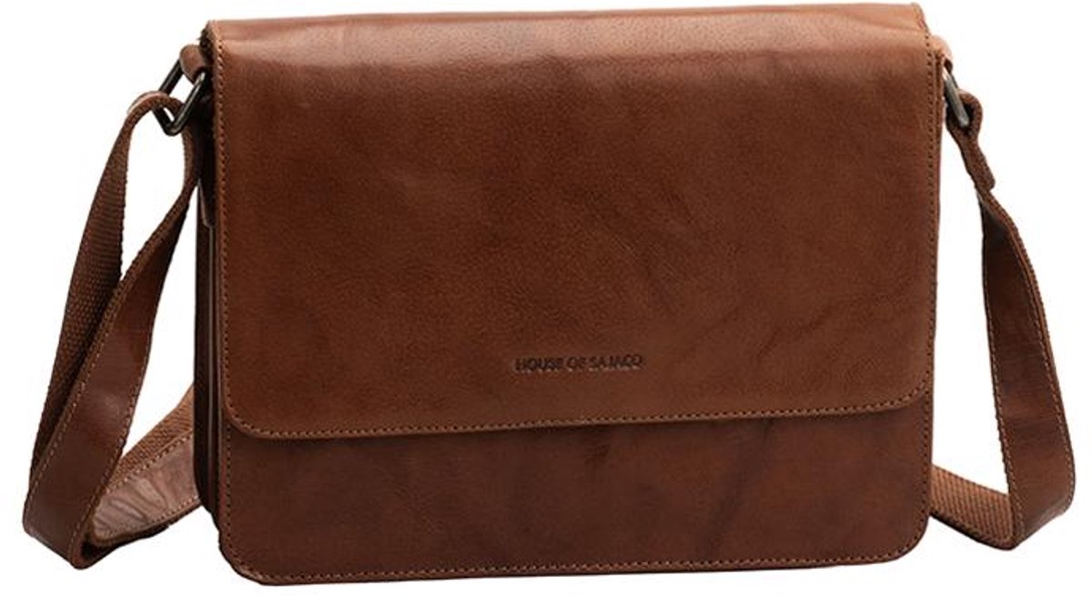 House of Sajaco House of Sajaco Kleine Schoudertas Dames - Leer - Cognac