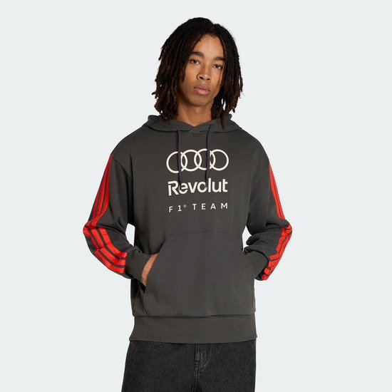 Adidas Performance Audi Revolut F1 Team Dna French Terry Hoodie - Heren - Zwart van Merkloos — afbeelding 2