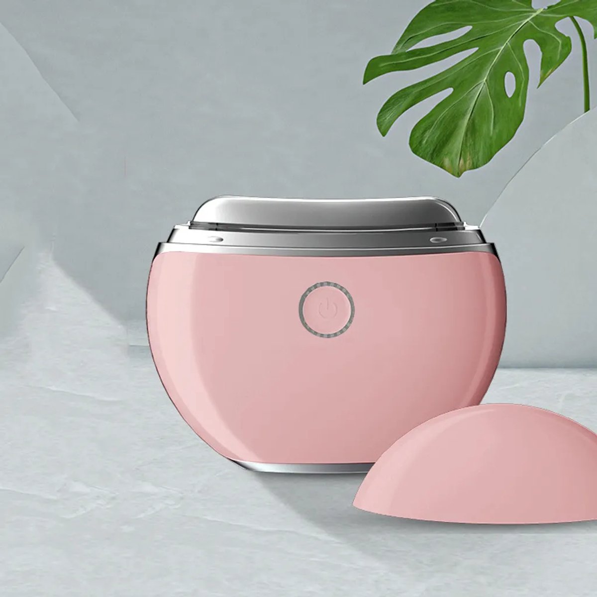 Elektrische Gua Sha gezichts- en lichaamsmassager met EMS-microstroom - Roze