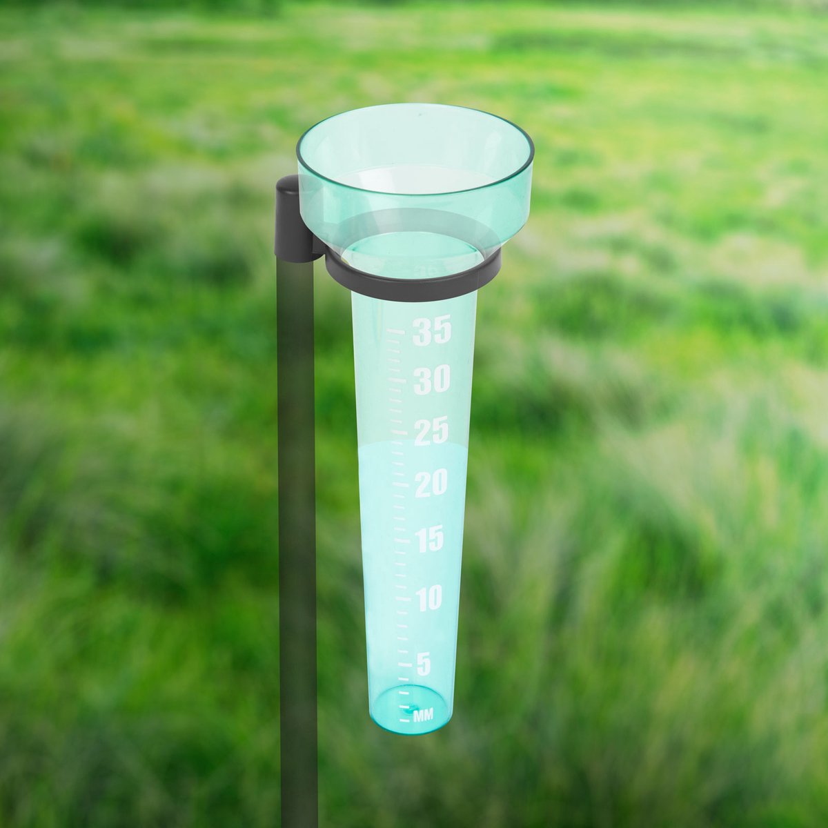 Regenmeter voor Tuin – Regenvalmeter / Regenmeter Buiten – 350 ml – Met Duidelijke Schaal – Kunststof – Eenvoudig te Plaatsen – Voor Meten van Neerslag [11346]