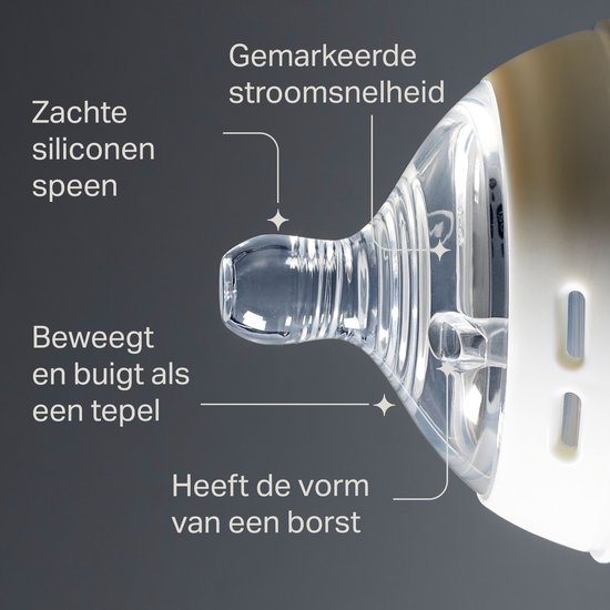 Tommee Tippee Natural Start Flesspenen - Extra langzaam toevoersnelheid 0m+ - set van 2 van Merkloos — afbeelding 2