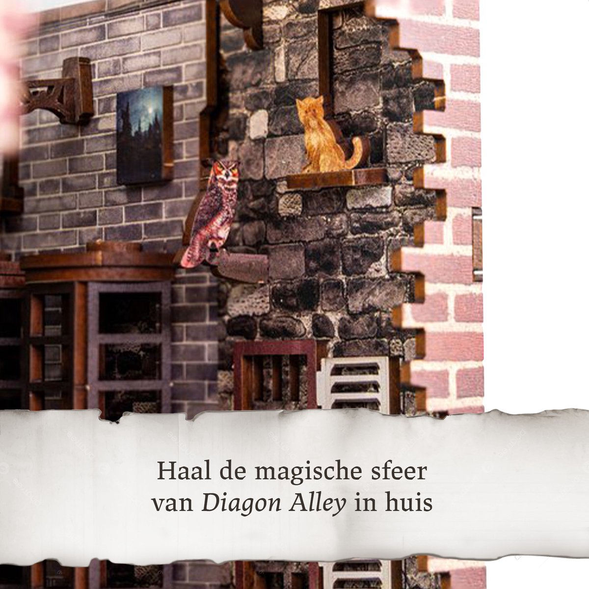 Revell Modelbouwpakket Houten Book Nook - 00530 Tiny Adventures - Harry Potter -Diagon Alley - 18x11x23cm — afbeelding 7