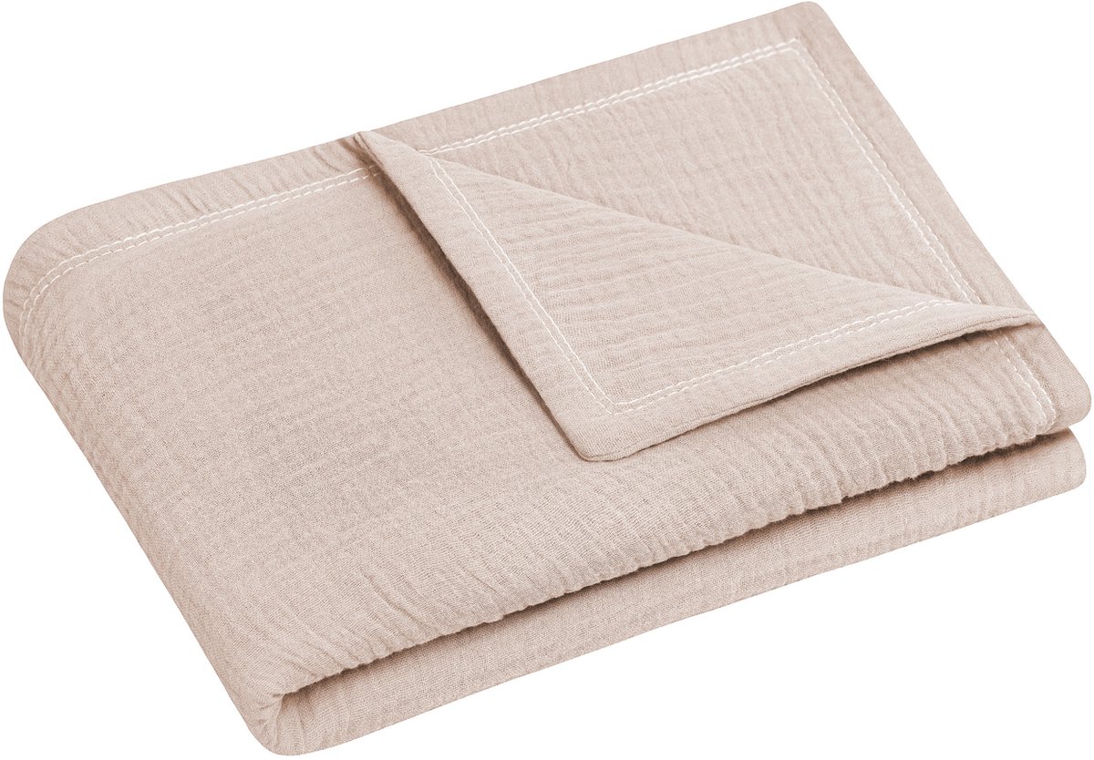 Julius Zöllner Muslin Wiegdeken - Sand - 70×100 cm