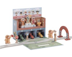 Little Dutch Speelkoffer Racebaan - Hout