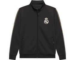 Real Madrid Trainingspak Kinderen 25/26 - Maat 116 t/m 164 - Voetbalkleding - Zwart - Sportkleding - Jongens & Meisjes - Officiële Real Madrid Fanmerchandise
