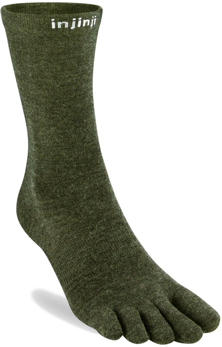 Injinji Teensokken Liner Crew Wool Unisex IS060670 50 Green M=40,5-44