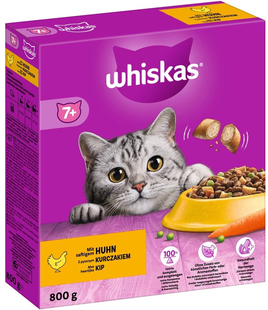 Whiskas Whiskas Brokjes Senior - Kattenvoer - Kip 800 g