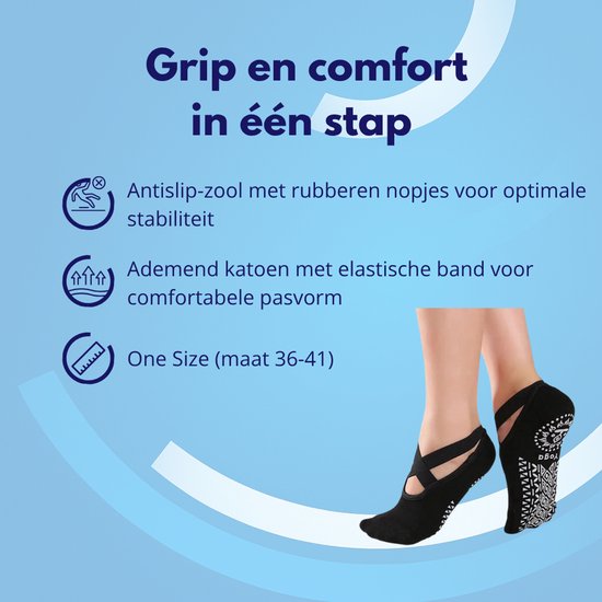 Knaak Yoga - Sokken Met Antislip - Ballerina - Rood - 1 Stuk van Knaak — afbeelding 2