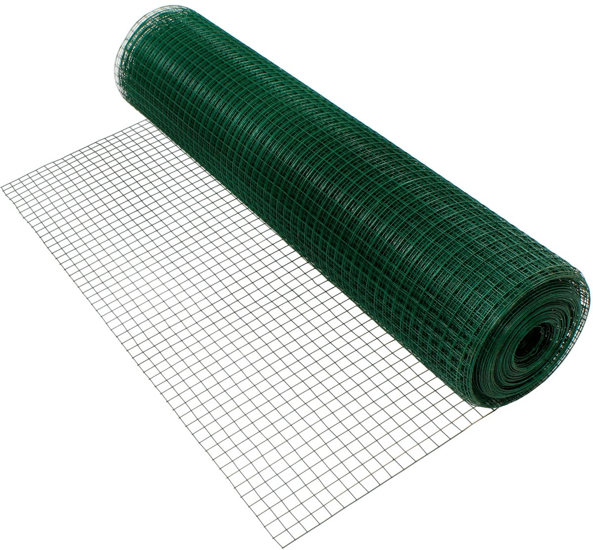 Volièredraad, groen, van gegalvaniseerd staal, draaddikte 0,75 mm, lengte 10 m