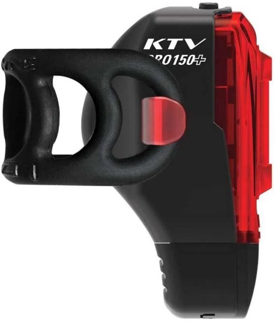 Lezyne Ktv Drive Pro+ Achterlicht - Fietsverlichting - Achterlamp fiets - USB Oplaadbaar Fietslicht - Waterdicht achterlicht - 20 branduren - Rood van Lezyne — afbeelding 2