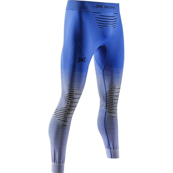X-BIONIC Men's Invent FX Pants - Thermoregulatie, Performance Boost, 3D Bionic Sphere System, RETINA Ultra-High Resolution - Ideaal voor Wintersport & Outdoor - Blauw/Lichtgrijs/Optisch Wit, S